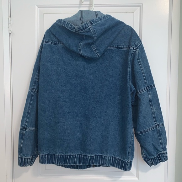 Oversized Denim Jacket w Hood - Picture 5 of 7